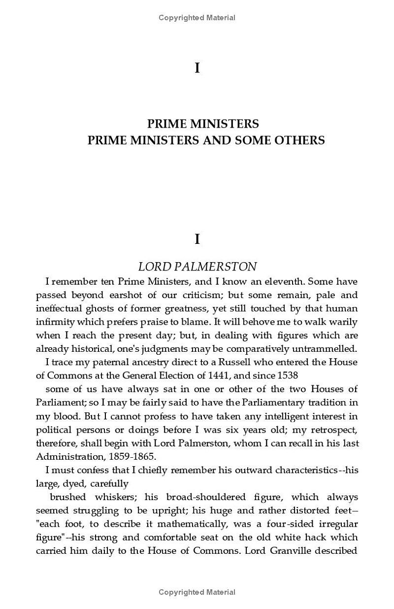 Prime Ministers and Some Others: A Book of Reminiscences