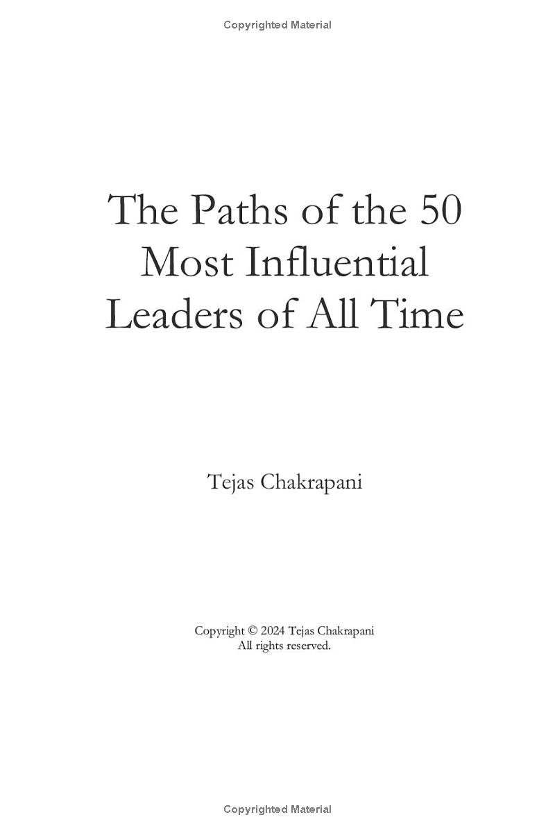 The Paths of the 50 Most Influential Leaders of All Time